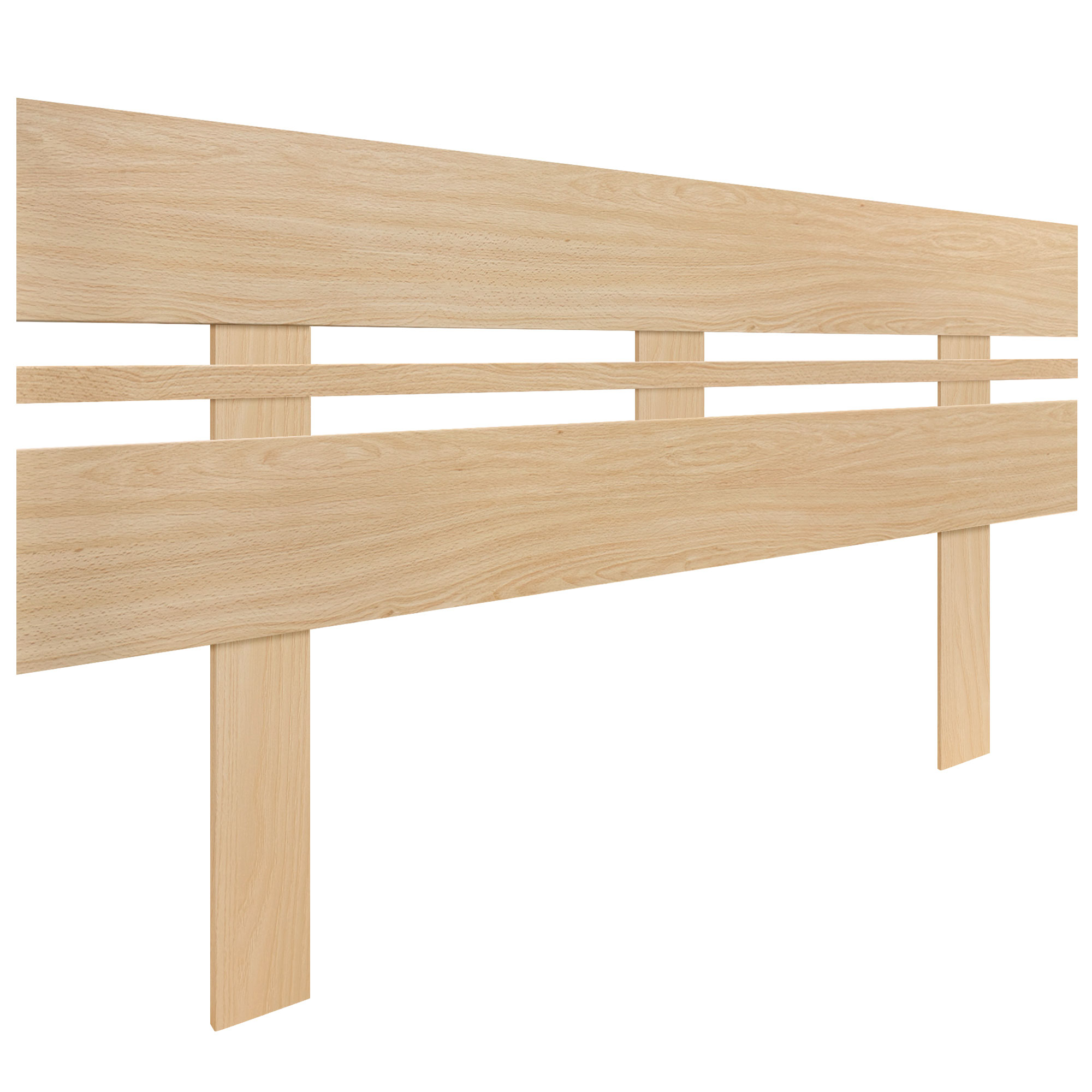 DHOME Cabecero de Madera reciclada DM Horizontal Ancho con Patas Cama Palets Herrajes incluidos