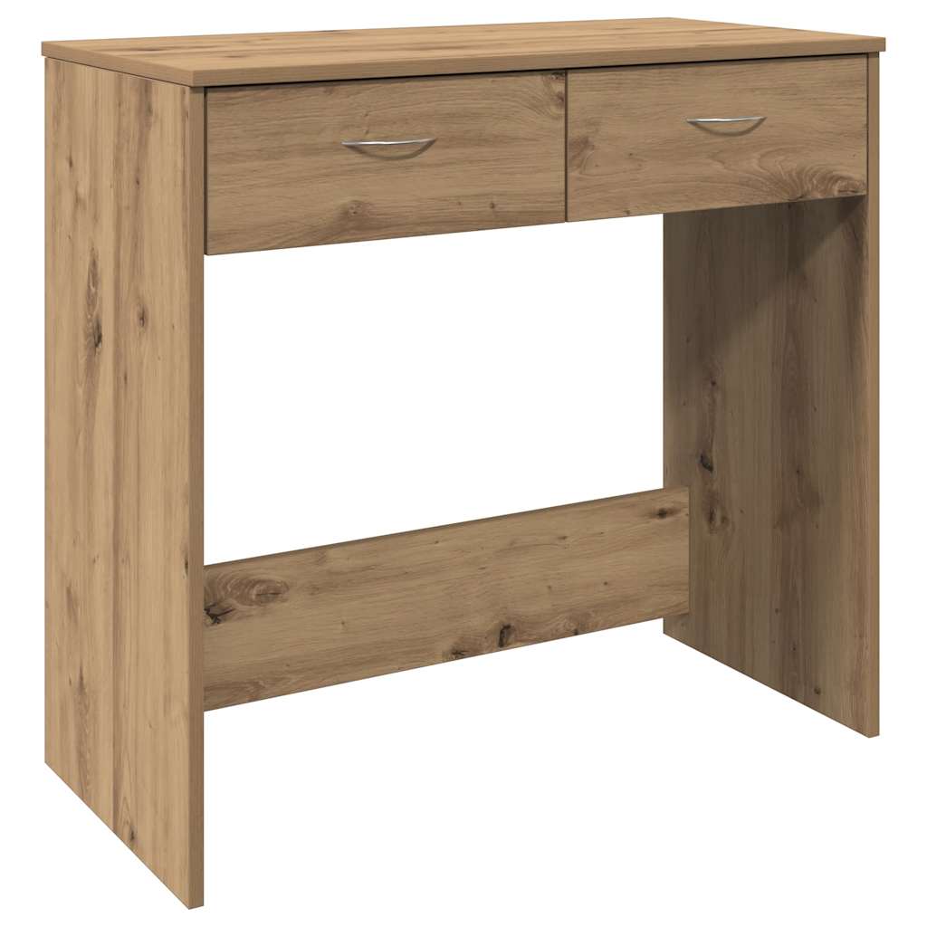 vidaXL Escritorio de madera de ingeniería roble artisian 80x40x75 cm