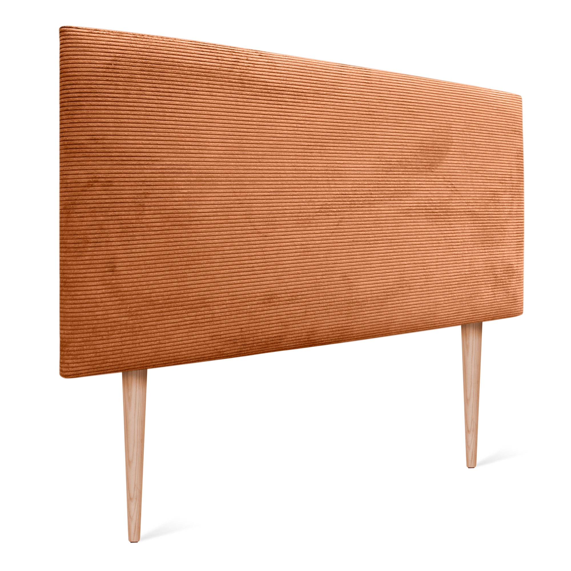 DHOME Cabecero de Pana Liso con Patas Alta Gama Moderno 8cm Grosor