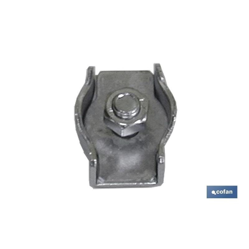 Sujetacables plano simple m-2   caja 200 unid.