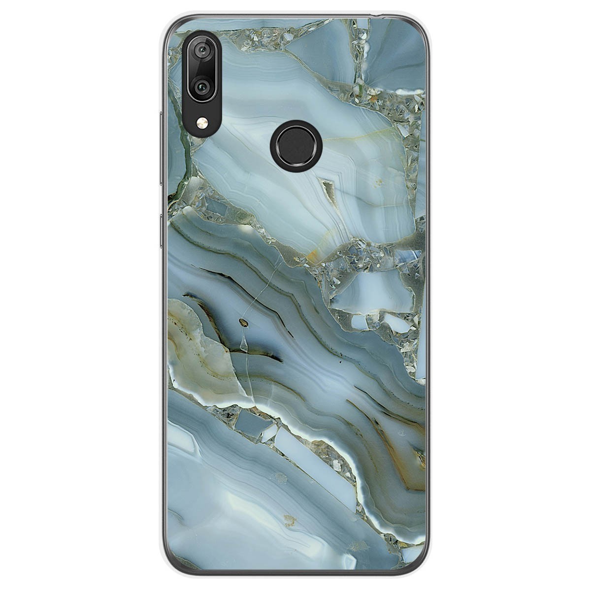 Tumundosmartphone Funda Gel Tpu para Huawei Y7 2019 diseño Mármol 09 Dibujos