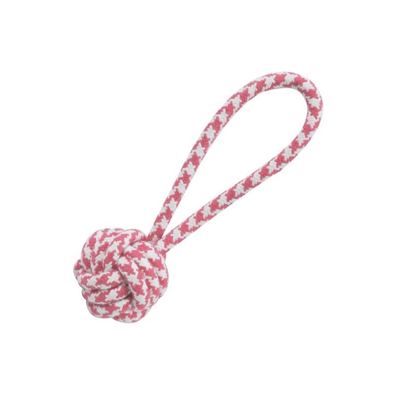 Juguete para perros Nudo con tirador rosa 20 cm Arquivet