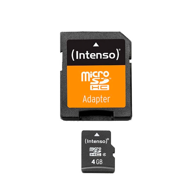 Intense 3403450   Micro sd class 4 4gb w/adapt