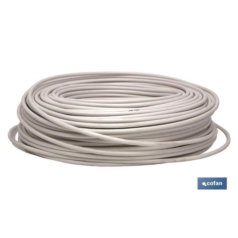 Cable antena 75 ohm blanco (100 m)