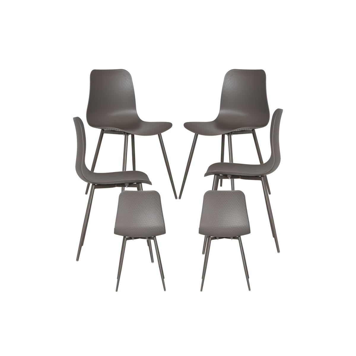 Regalos Miguel - Packs Sillas Comedor - Pack 6 Sillas Bimi - Gris