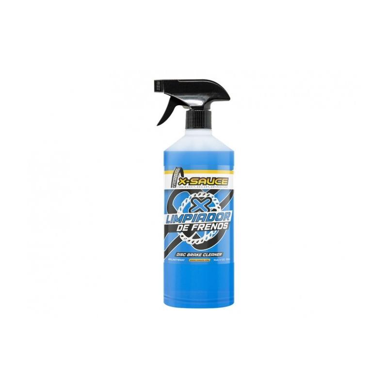 X-Sauce - Limpiador de discos de freno y componentes de bicicletas X-Sauce 750 ml para mantenimiento profesional de bicicletas, sin residuos secos, seguro para fibra de carbono, plástico y superficies pintadas