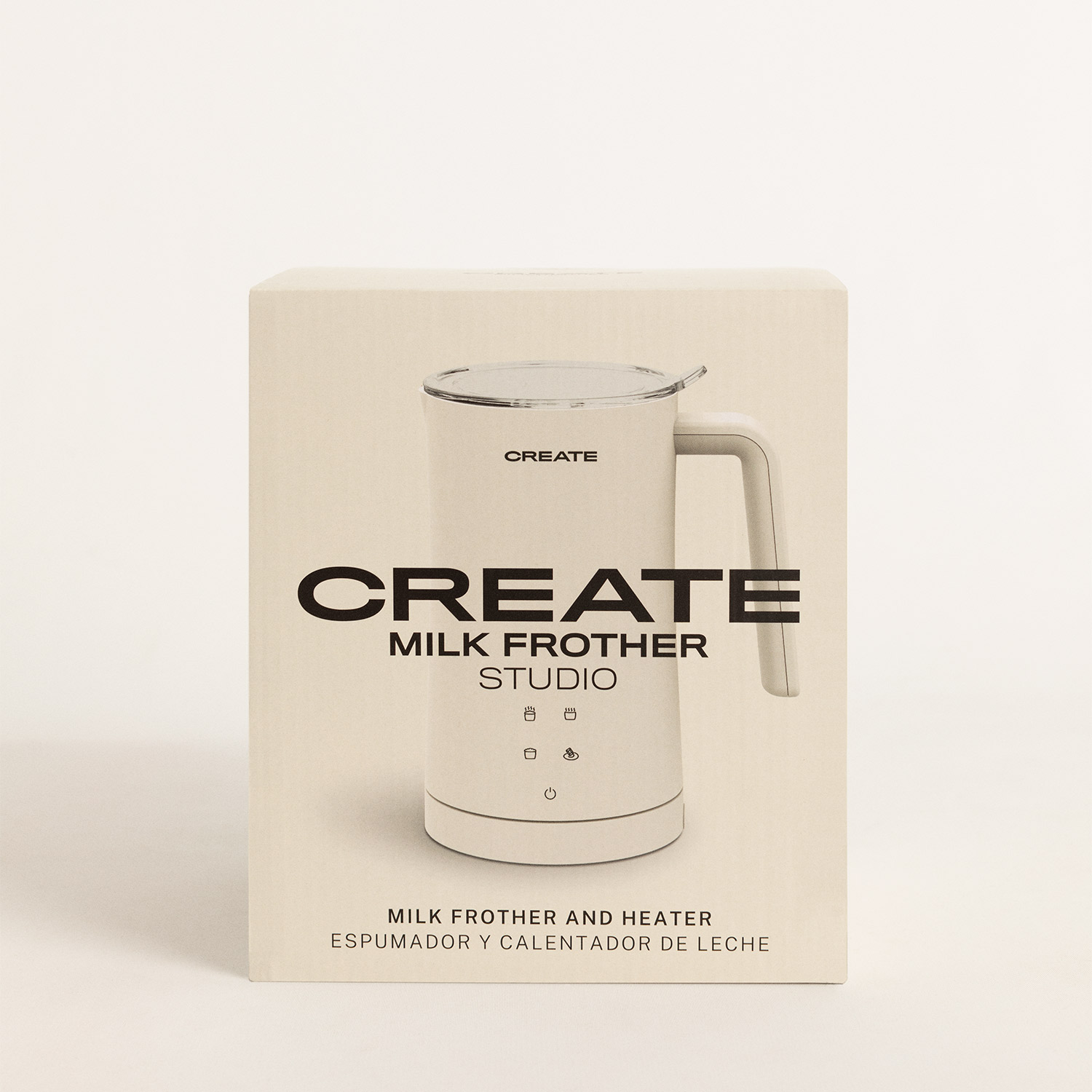 CREATE - MILK FROTHER STUDIO - Espumador calentador de leche - 4 funciones,  580ml, recogecables