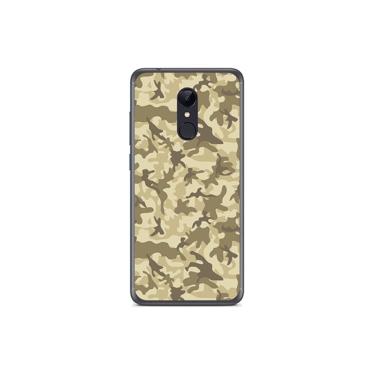 Tumundosmartphone Funda Gel Tpu para Xiaomi Redmi 5 Diseño Sand Camuflaje Dibujos
