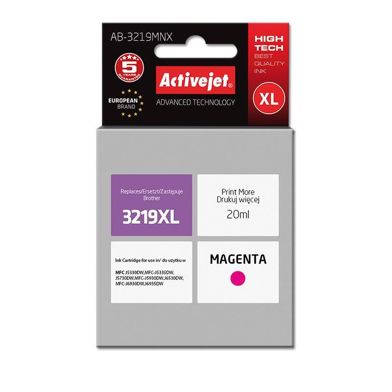 Cartucho de Tinta Compatible Activejet AB-3219MNX Magenta para Brother MFC - 20 Ml