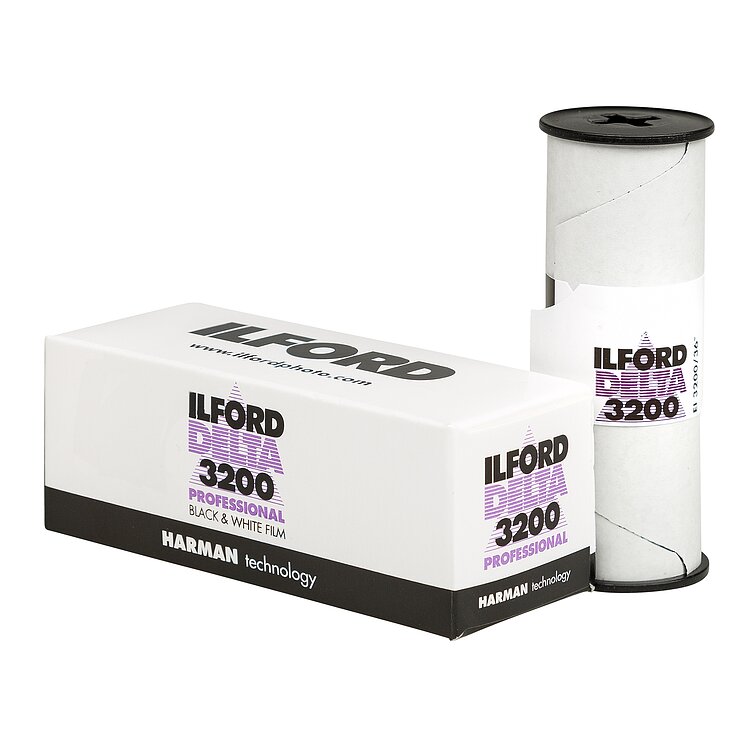 Ilford Delta 3200 120mm Película formato medio Blanco y Negro CAT 1921535