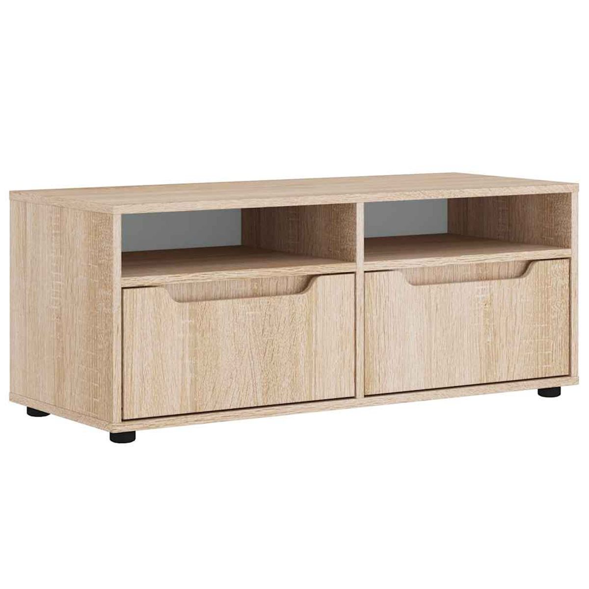 Mueble de TV Visnes 2 cajones + 2 compartimentos 38x100x40 cm