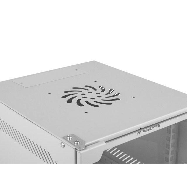 Lanberg - Armario de pared para infraestructura de red modelo WF10-2312-10S, bastidor 12U en gris, ideal para salas de servidores y oficinas, con gestión optimizada de cableado y refrigeración natural