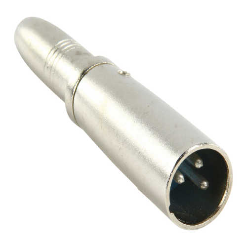 CABLEPELADO Adaptador de Hembra equilibrado de 6,35 mm a XLR Macho | XLR Macho a Jack 6.35 mm Hembra | Níquel | Apto para micrófono, Audio electrónica, amplificadores y Aplicaciones de cableado.