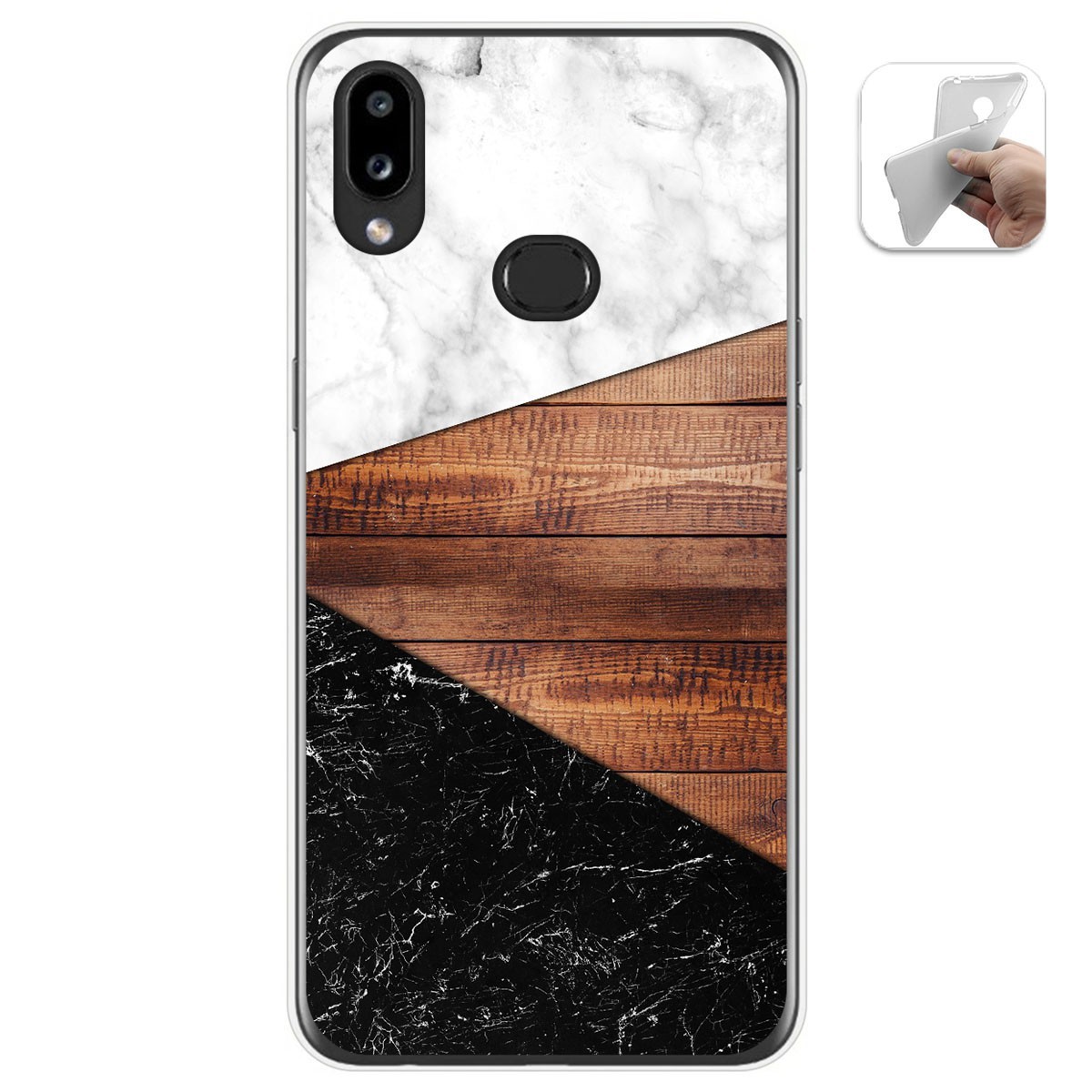 Tumundosmartphone Funda Gel Tpu para Samsung Galaxy A10s diseño Mármol 11 Dibujos