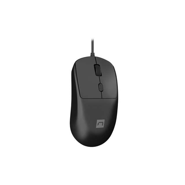 Natec ratón hawk 2 2400 dpi láser negro