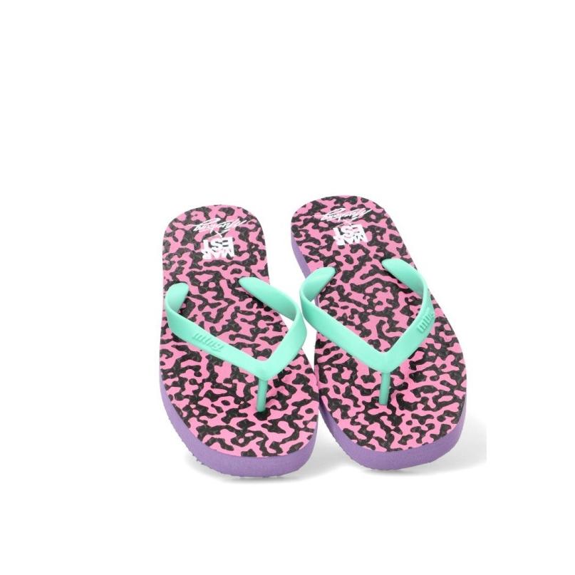 Chanclas Sandalias Playa Dedo Mustang - Mujer - Suela Plana - Modelo 60202 - Color Fucsia