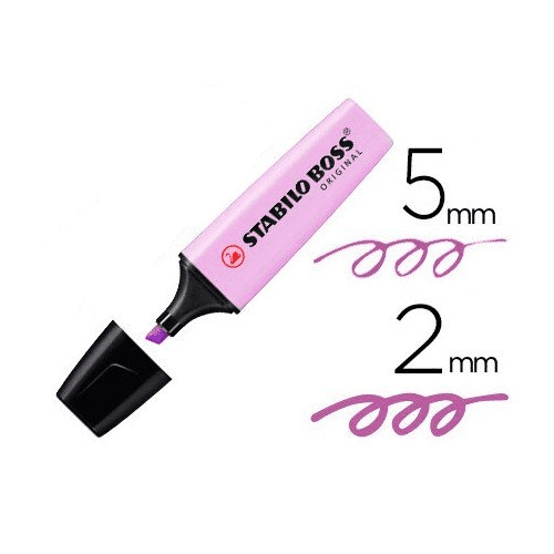 CABLEPELADO Rotulador Stabilo Boss Pastel  Morado