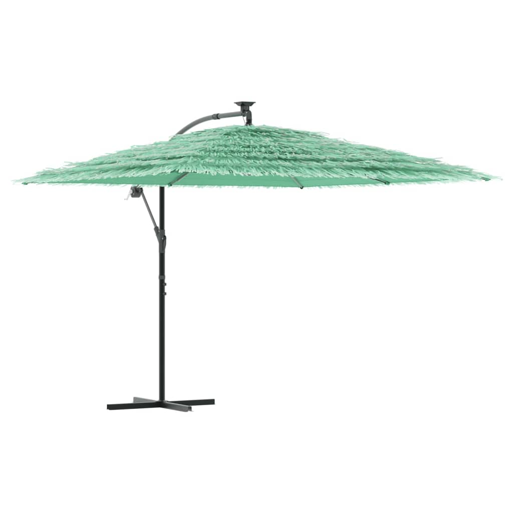 vidaXL Sombrilla de jardín con poste de acero 290x290x238 cm Color Marrón, Azul, Verde