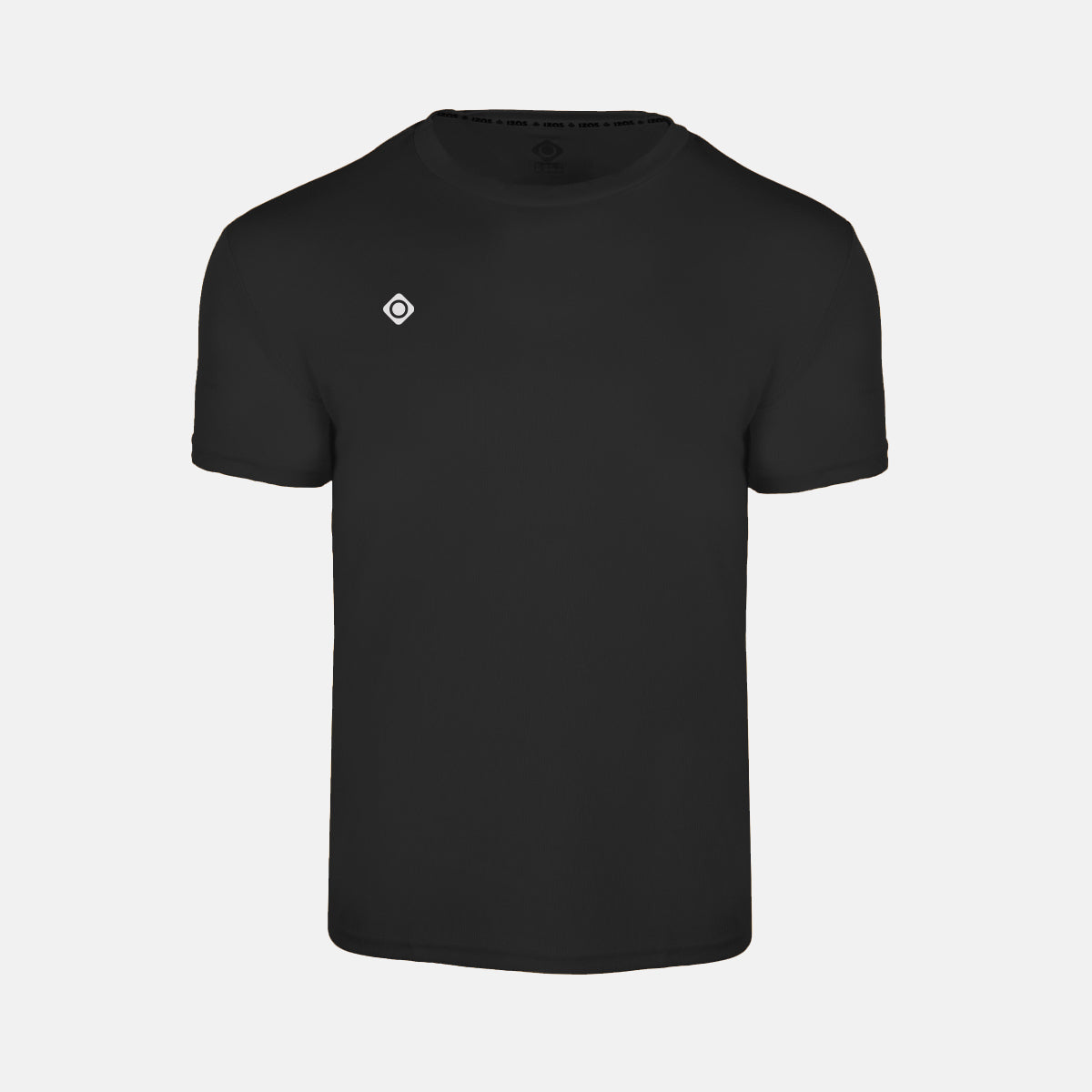 Izas- Camiseta Técnica para Hombre con Tecnología Dry Fit - Camiseta Deportiva de Manga Corta con Hydrospeed Que Expulsa el Sudor a la Superficie y Mantiene Seca la Piel - Creus Negro - Talla 3XL