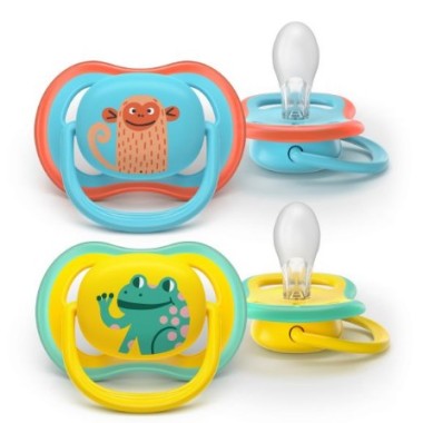 2 Chupetes ULTRA AIR Tetina silicona orthodontic +18 m. Philips Avent