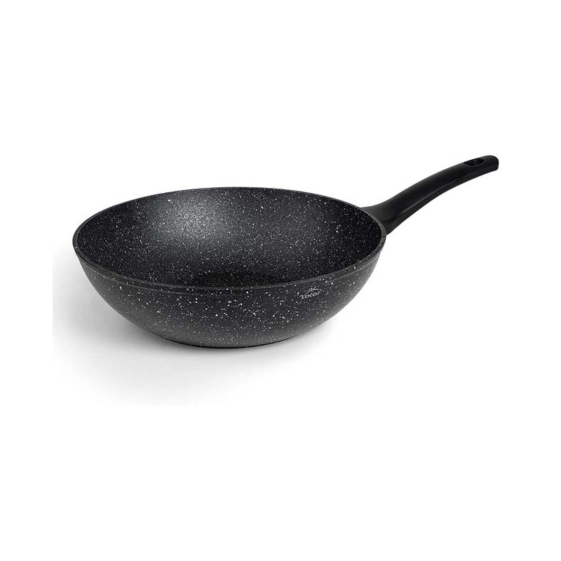 LACOR Sarten Wok 28 cm Aluminio Forjado | Sartén de Cocina Profesional, compatible con inducción y gas | Wok Antiadherente
