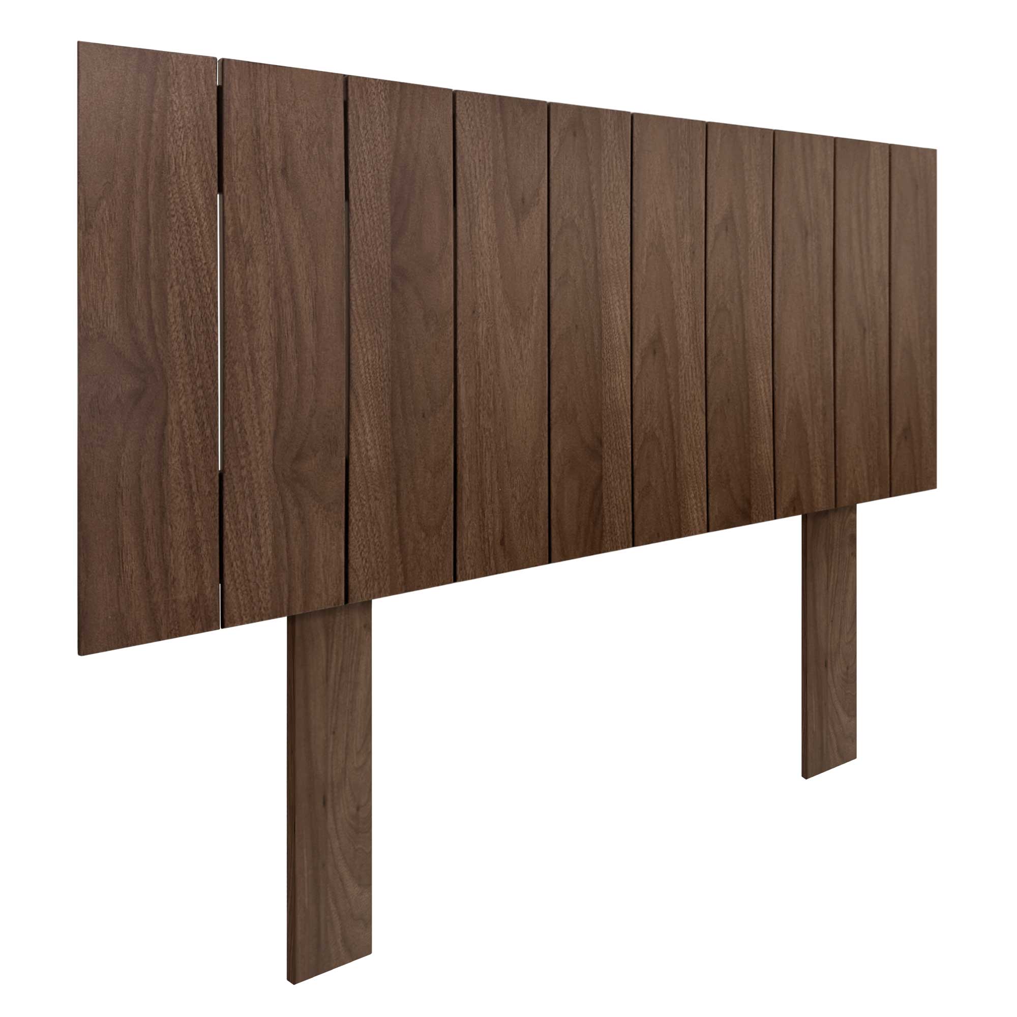 DHOME Cabecero de Madera reciclada DM Estilo Palet Vertical con Patas Cama Palets Herrajes incluidos