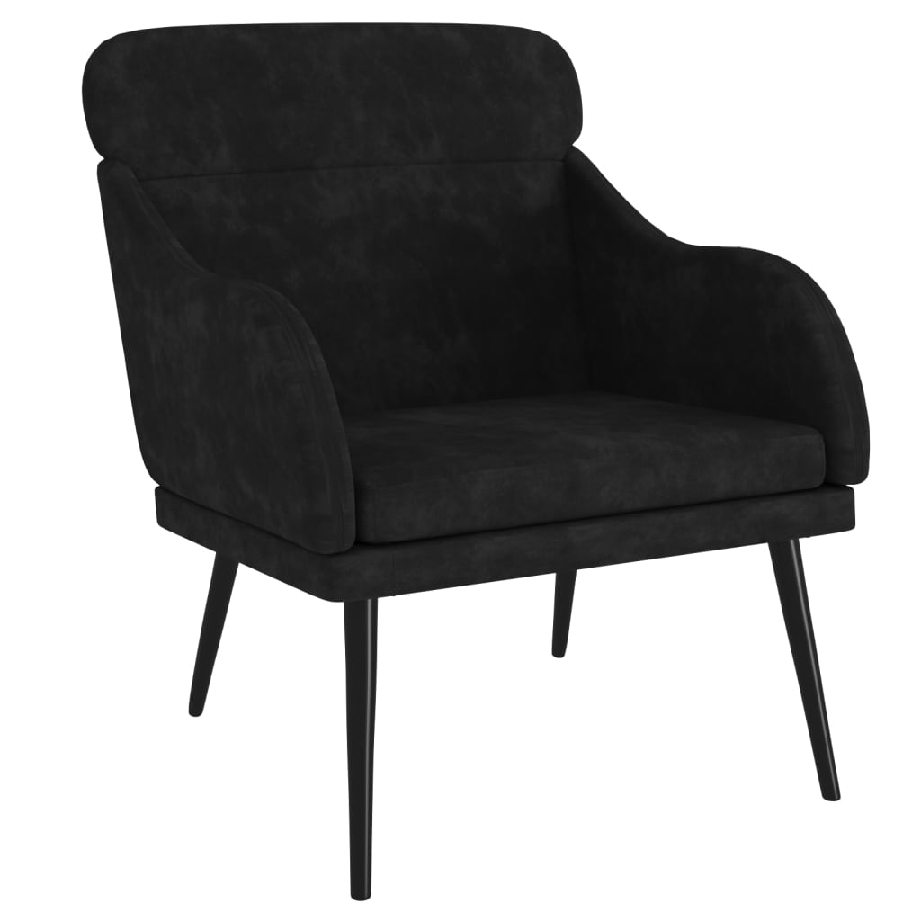 vidaXL Sillón de terciopelo 63x76x80 cm