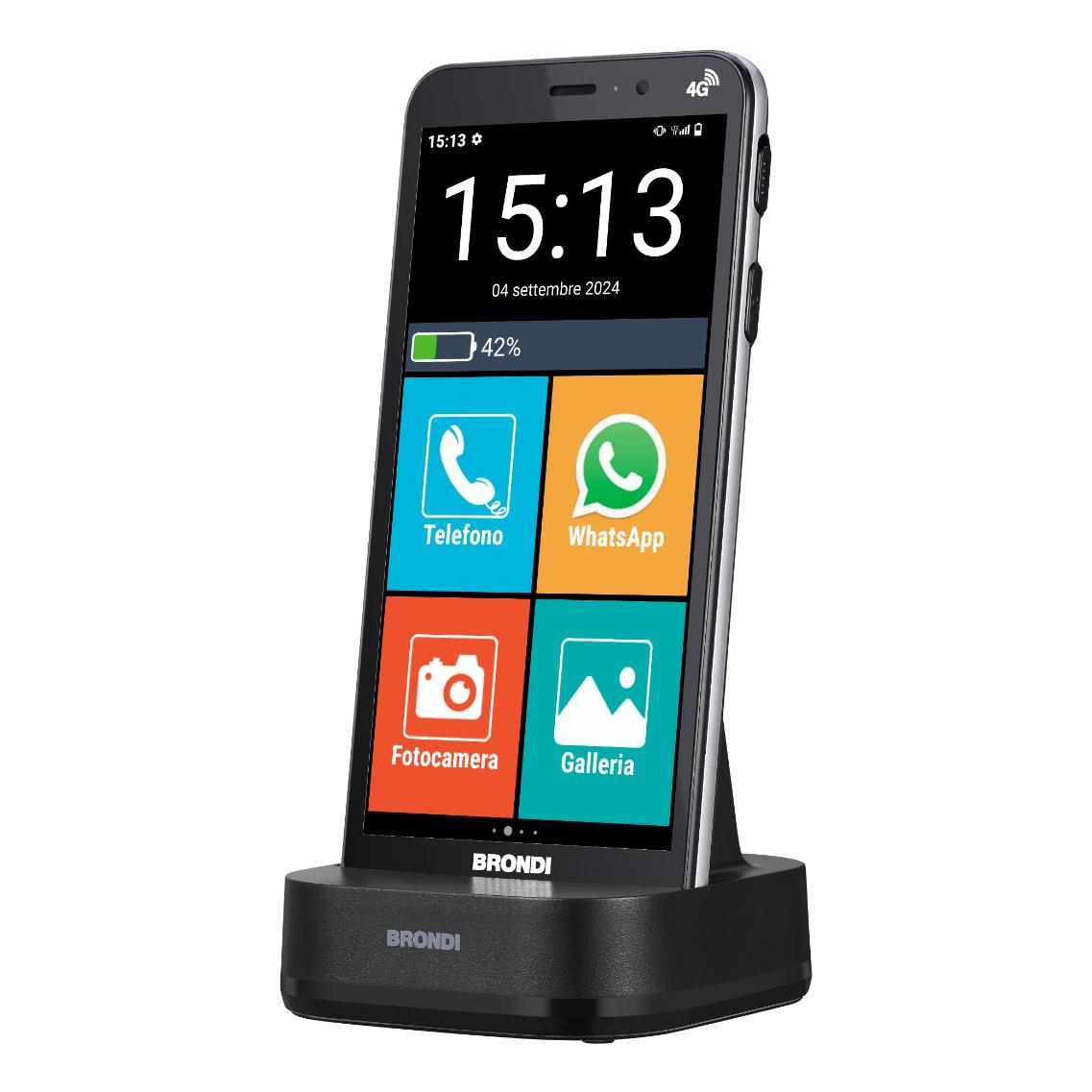 Brondi Amico Vero 4G 14,5 cm (5.7") SIM doble Android 14 3 GB 32 GB 2800 mAh Negro