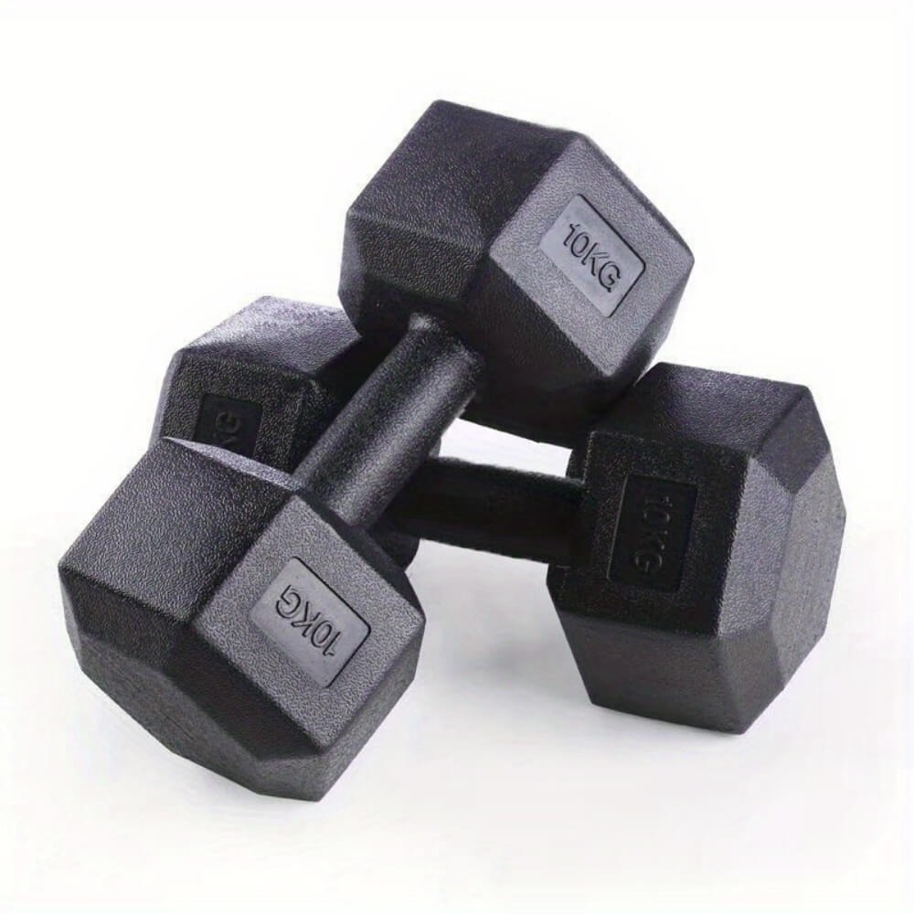 Juego De 2 Mancuernas Hexagonales Con Revestimiento De Vinilo, De 2,5 A 10 Kg, Para Culturismo Y Fitness, Para Hombres En El Gimnasio En Casa