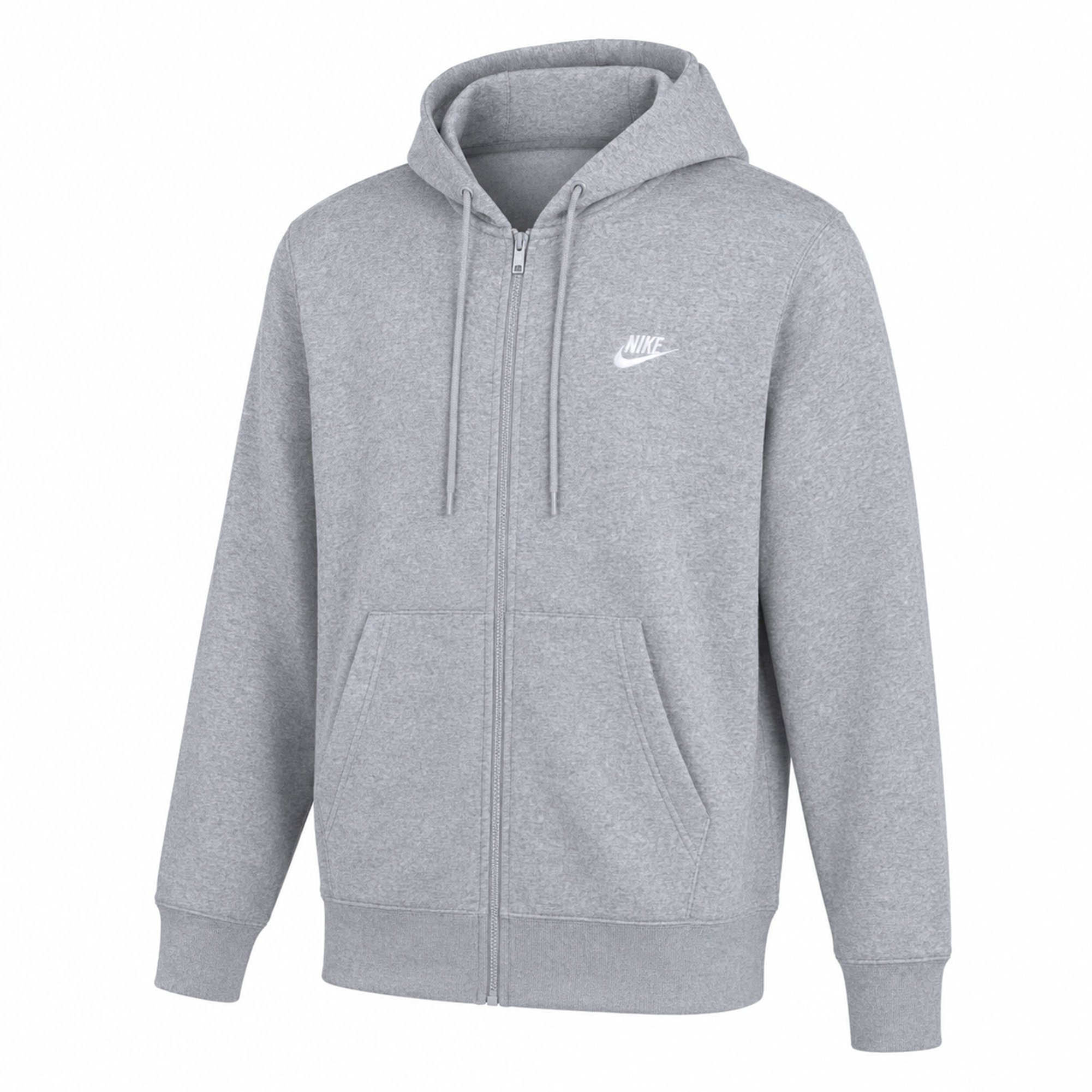 NIKE Sudadera con capucha para hombre - Club Basketball Fleece Hoodie, capucha, corte regular, mezcla de algodón, lisa Club Basketball Fleece Hoodie