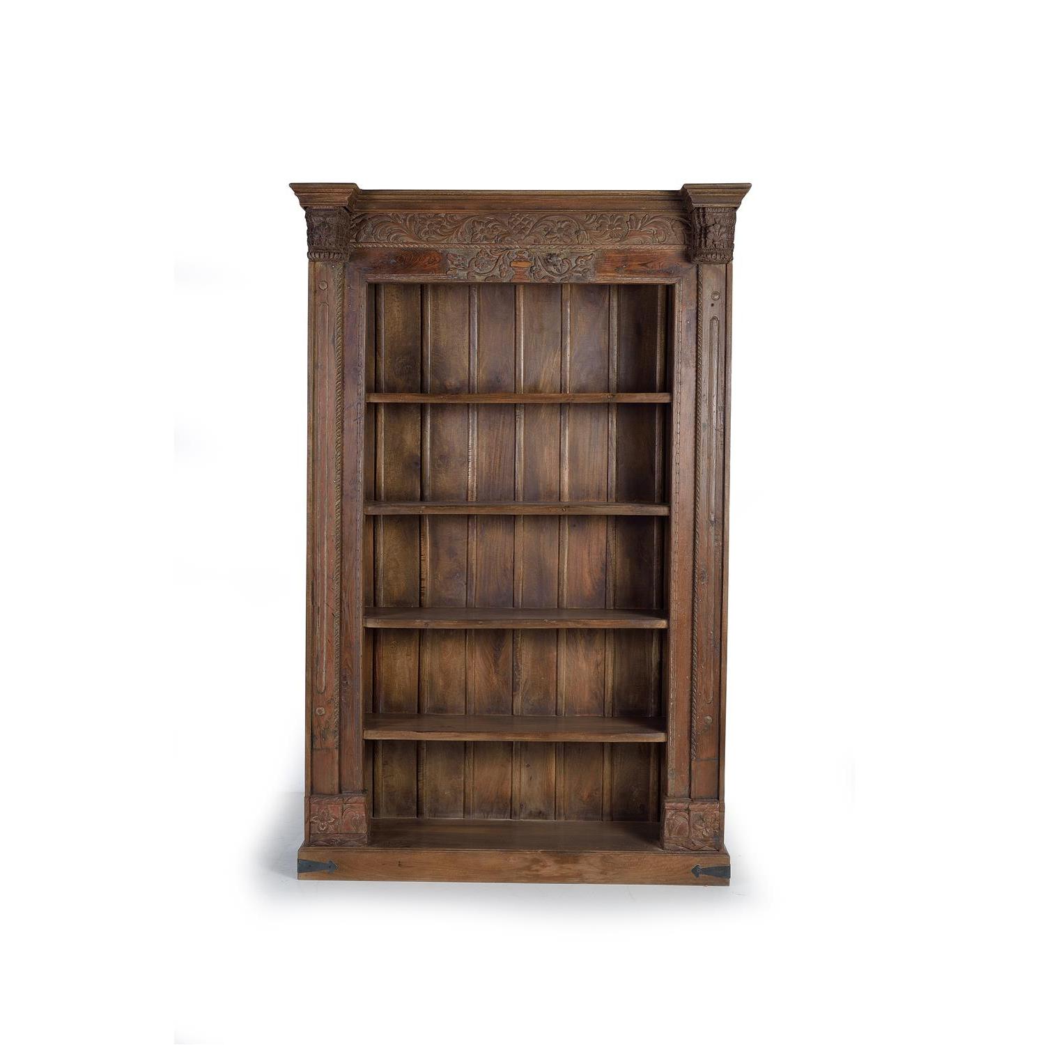 Librería de madera de mango y madera recuperada