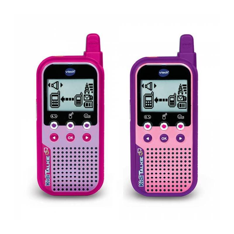 Vtech KIDI TALKIE 6 en 1 Rosa para Niños - Comunicación por Voz y Juegos en Pareja