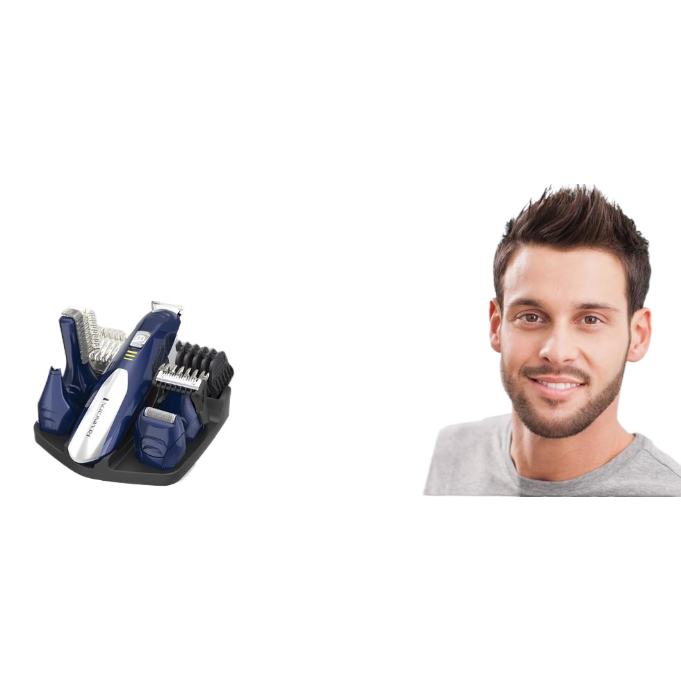 Remington PG6045 Recargable Azul, Plata cortadora de pelo y maquinilla - Afeitadora (Azul, Plata, Titanio, 1,6 cm, 1,5 mm, 40 min, Oído, Ceja, Nariz)