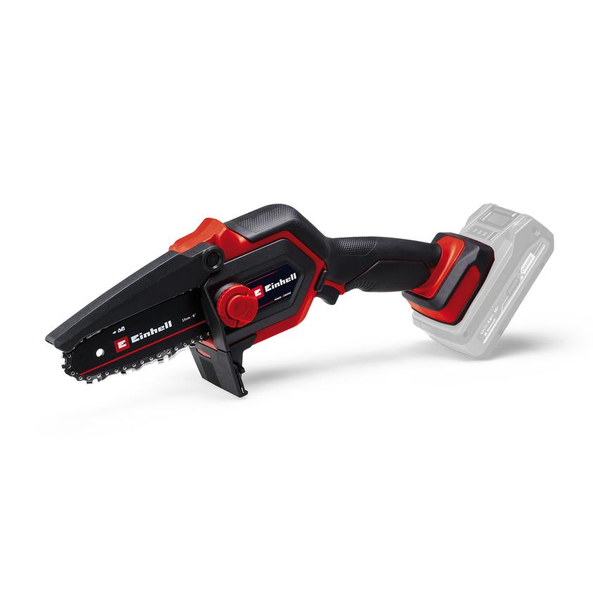 Einhell Motosierra para ramas GE-PS 18/15 Li BL-Solo Power X-Change, 18 V, sin escobillas, longitud de corte 12,5 cm, cambio de espada y cadena sin herramientas