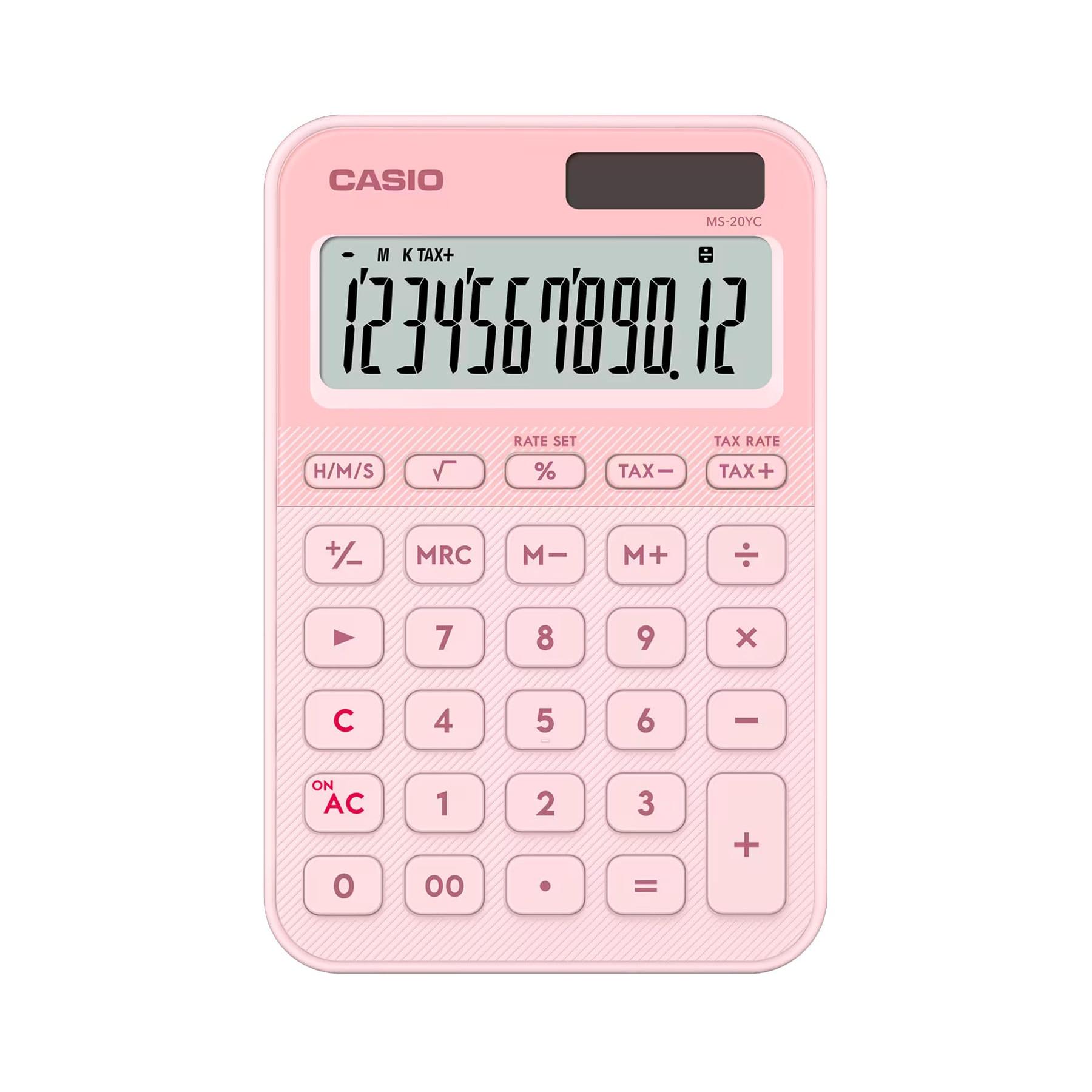 CASIO MS-20YC Rosa claro / Calculadora de mesa