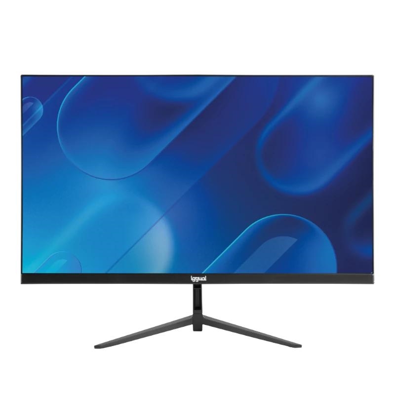 iggual – Monitor Full HD de 24 Pulgadas, Pantalla LED con Panel IPS, Monitor con Marco Ultra Fino 1920x1080, 75hz y Respuesta en 1ms, Conexión VGA Estándar, HDMI 1.4 y DisplayPort 1.2 (ML24S)