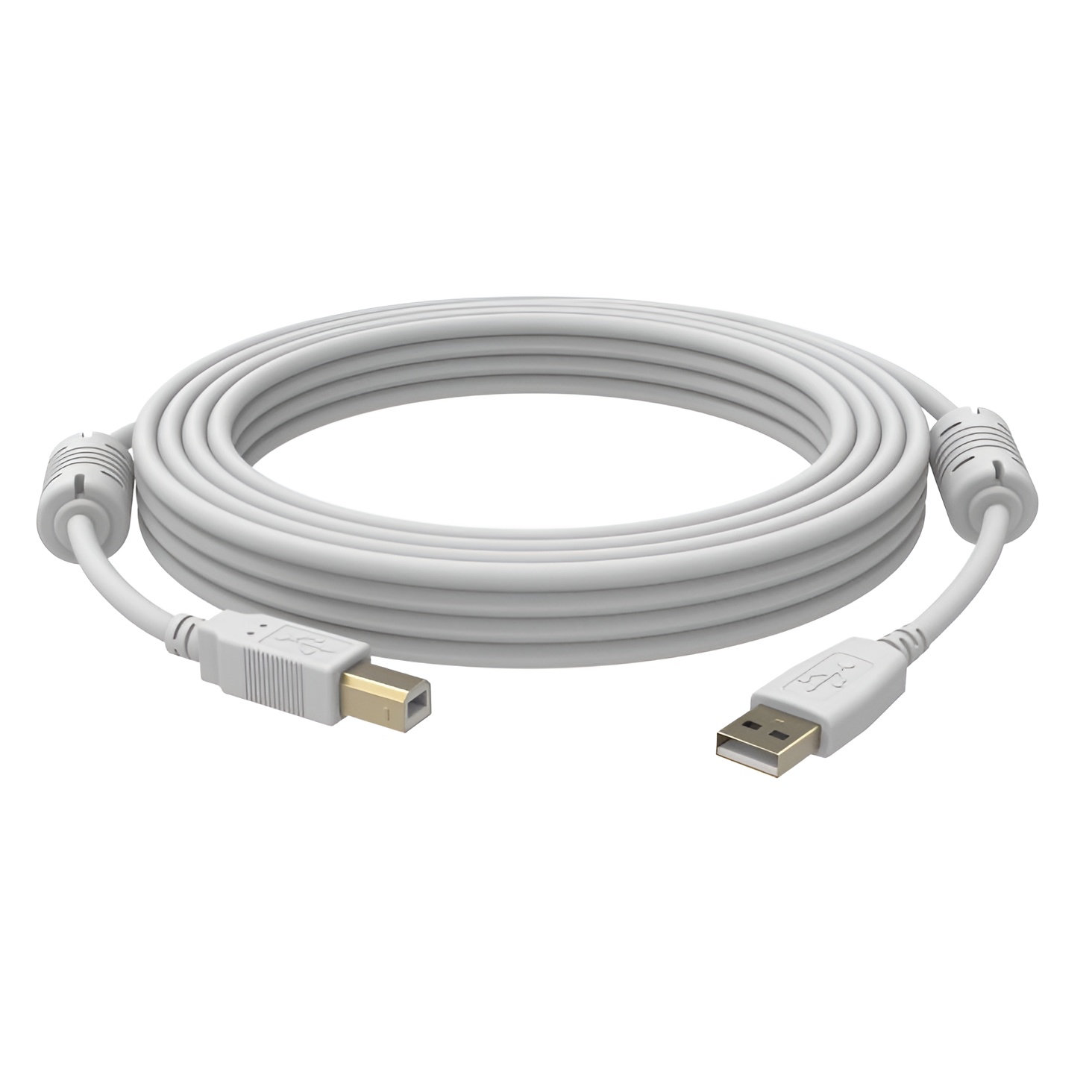 Cable USB 2.0 Vision 2m Blanco Profesional