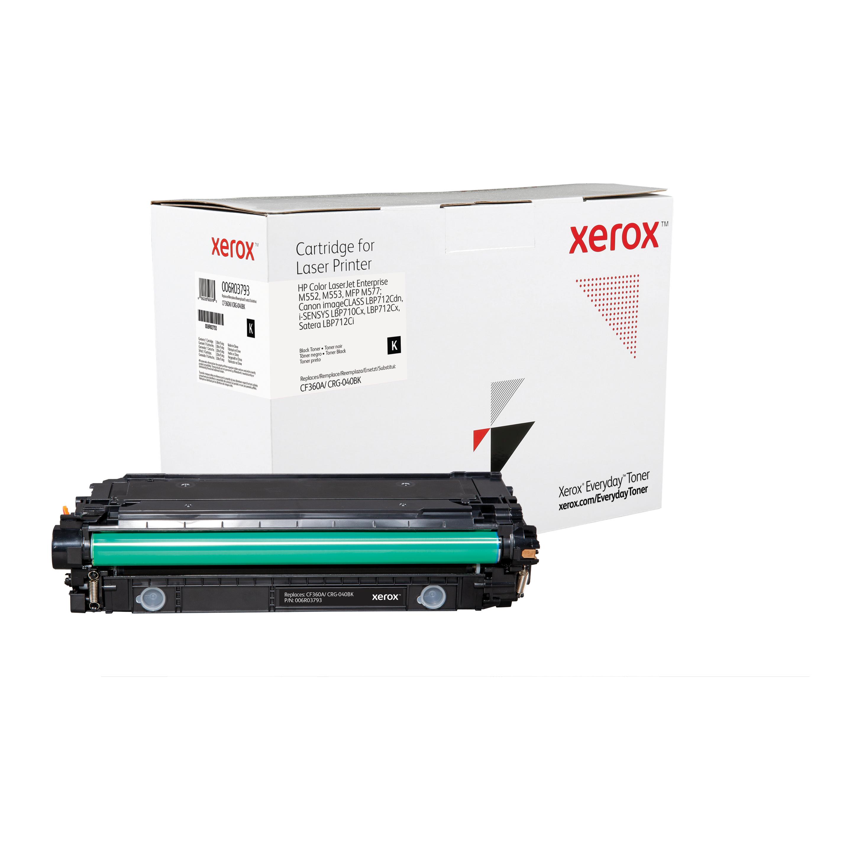 Compatible Everyday Tóner Negro Equivalente a CF360A/ CRG-040BK para HP Color LaserJet Enterprise M5