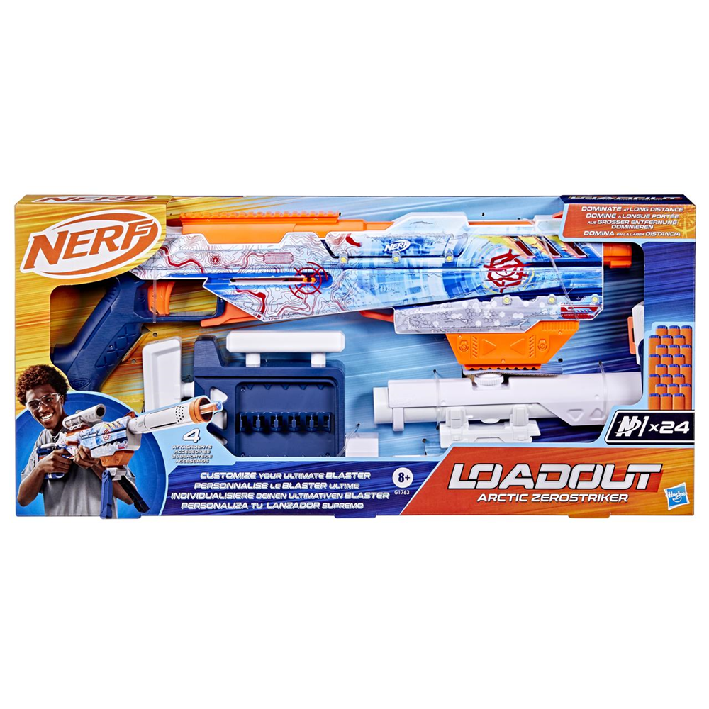 pistola de juguete Nerf Load Out Artic Zerostriker (plastilina G17634N0)