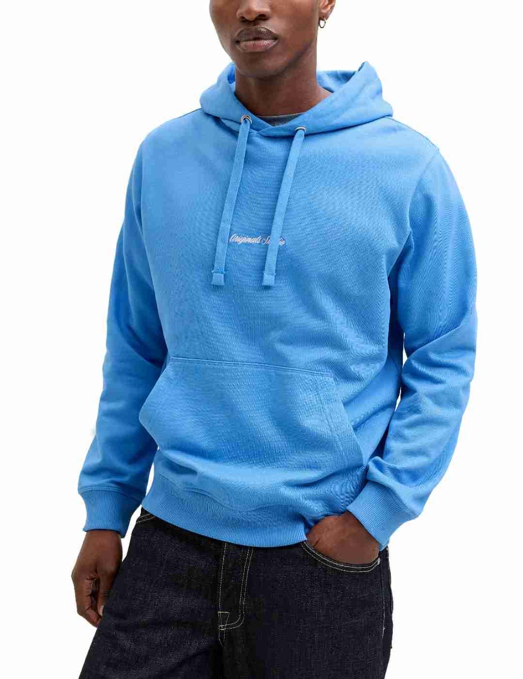 Sudadea Jakc&Jones Norrebro azul con capucha para hombre