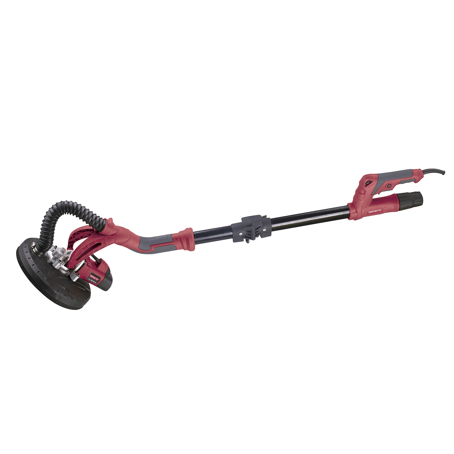 SANCO STORE - YAMATO Lijadora De Pared y Techos En Seco 600 Watt. Velocidad Regulable 600/1500 RPM Asta Telescopica Mango Ergonomico Lijado Gotele