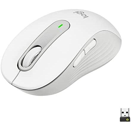 Logitech Ratón Inalámbrico M650 L para Manos Grandes con Smartwheel y Botones Personalizables - Blanco