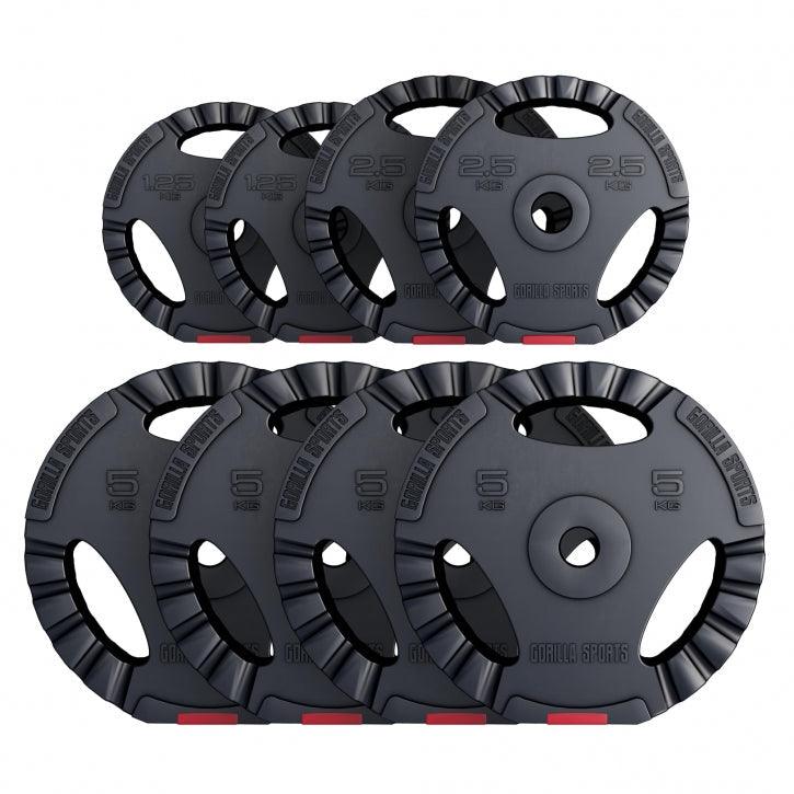 Disco de Pesas de Plástico con Triple Agarre 1,25 - 15 kg