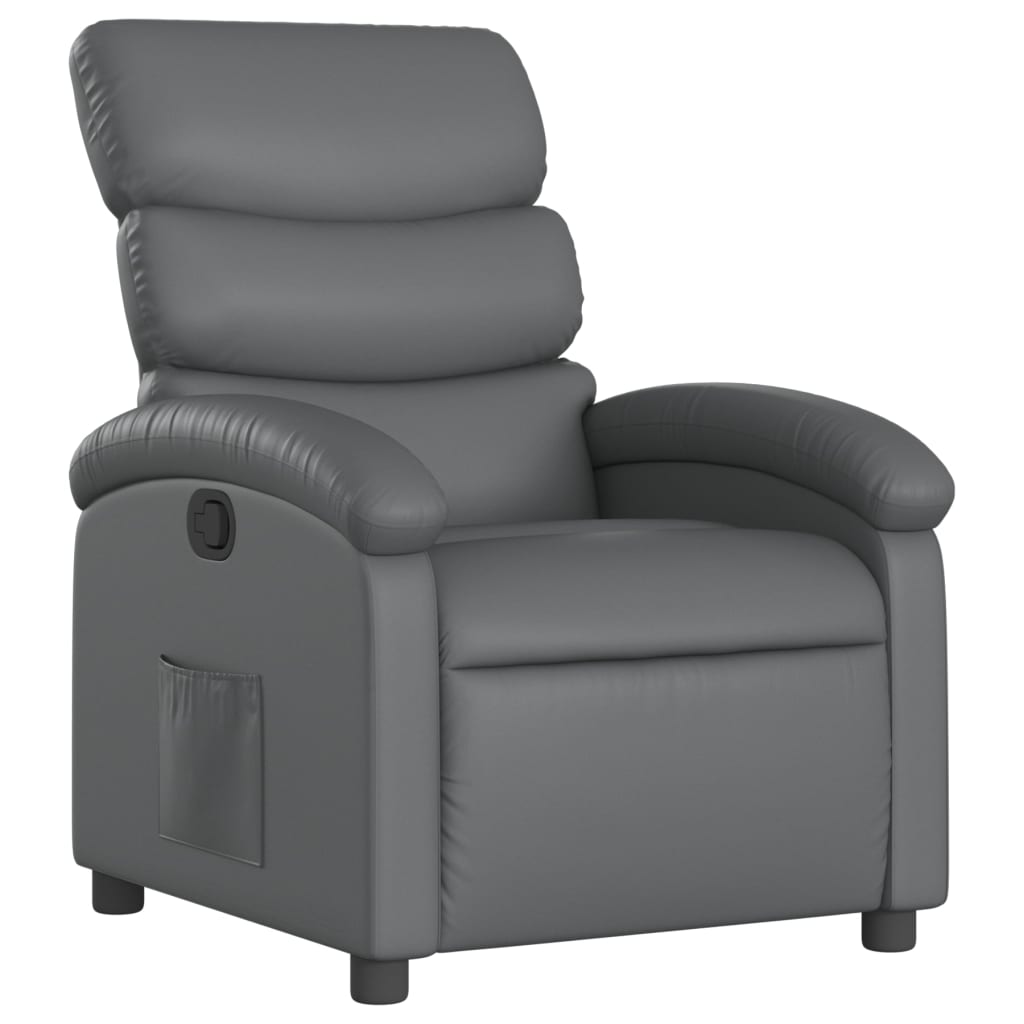 vidaXL Sillón reclinable de piel sintética Multicolor