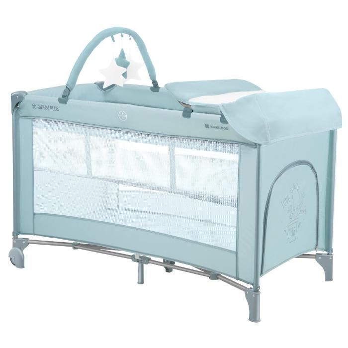 Cama de viagem 2 níveis Kikka Boo So Gifted PLUS Menta