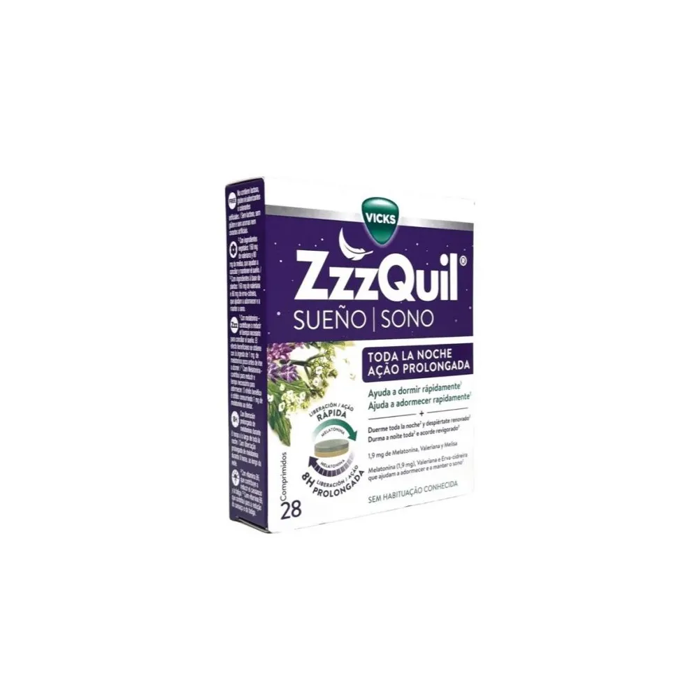 Vicks Zzzquil Sueño Toda La Noche 28 Comprimidos