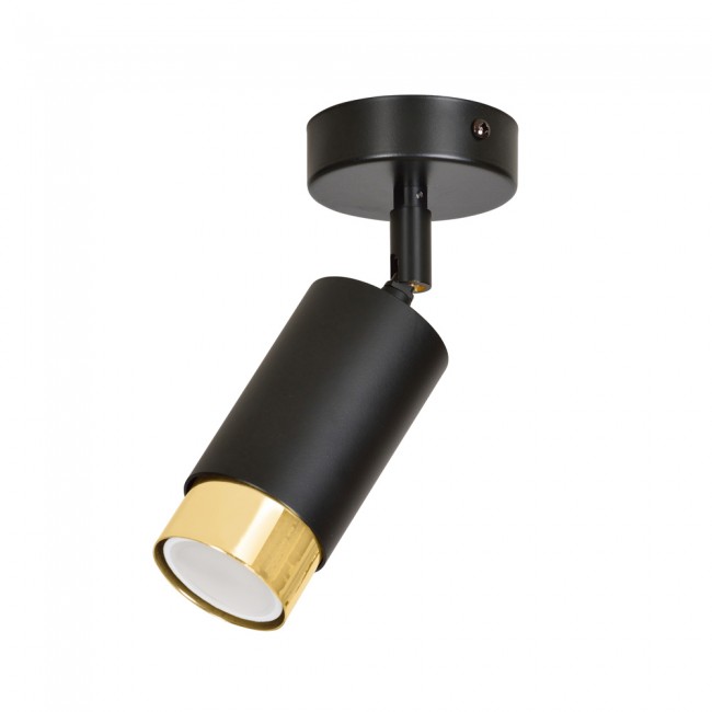 Wonderlamp Foco de techo orientable Mura Negro/Oro