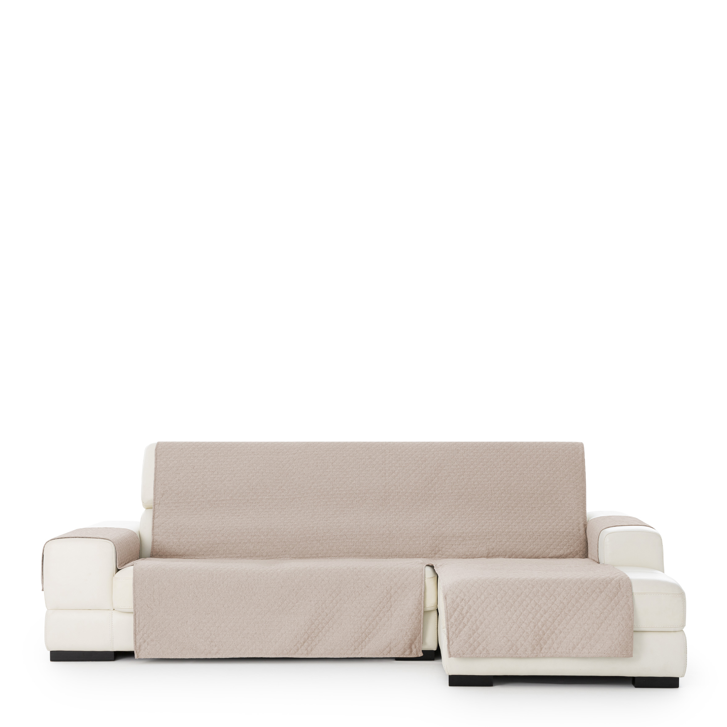 Funda de sofa chaise longue m/3 silver derecha (Mirando de frente) c/11 extra, Tamaño extra derecha, 170x310x110cm, Fábricada en España
