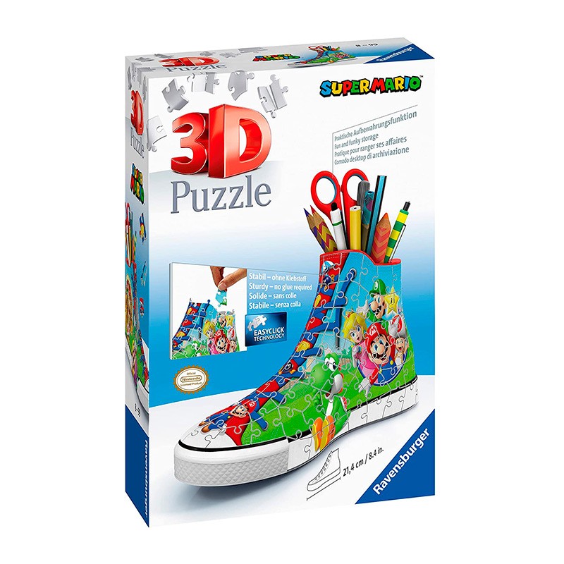 Puzle Zapatilla 3D Mario Bros.