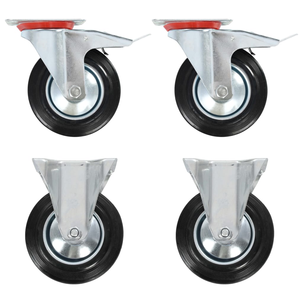 vidaXL Ruedas Fijas y Giratorias de Diámetro 160mm Manipulación Materiales Cantidad 4 unidades,  8 unidades,  12 unidades y mas